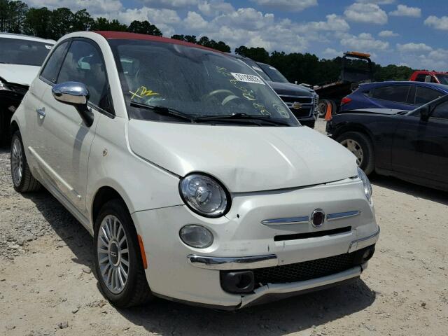 3C3CFFER8CT169037 - 2012 FIAT 500 LOUNGE CREAM photo 1