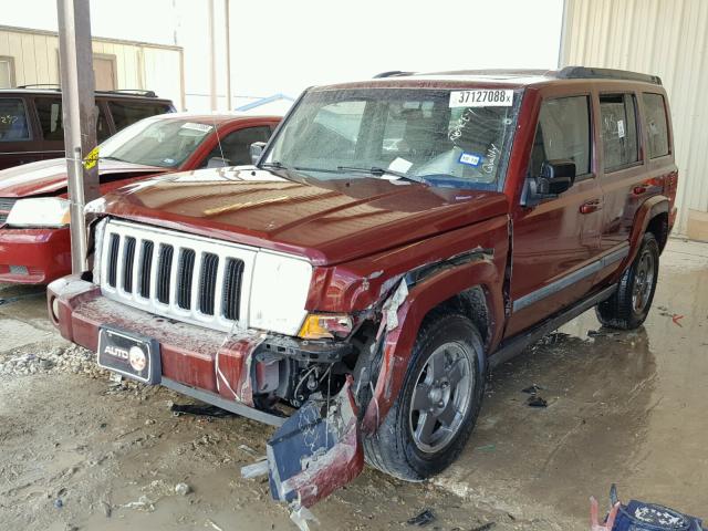 1J8HH48K28C125724 - 2008 JEEP COMMANDER 勃艮第红 照片 2