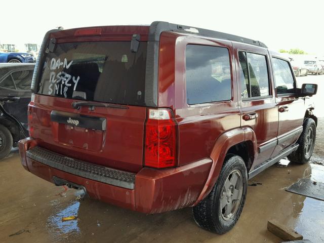 1J8HH48K28C125724 - 2008 JEEP COMMANDER 勃艮第红 照片 4