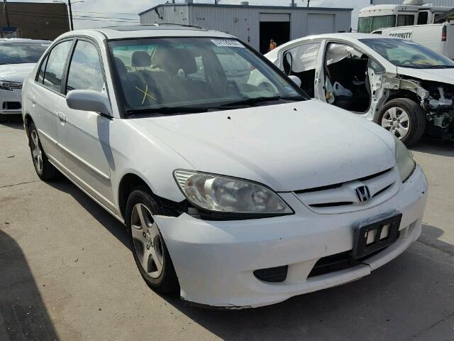 2HGES26795H550320 - 2005 HONDA CIVIC EX WHITE photo 1