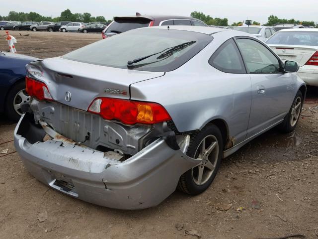 JH4DC53042C003940 - 2002 ACURA RSX TYPE-S SILVER photo 4