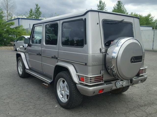 WDCYR46E24X145602 - 2004 MERCEDES-BENZ G 55 AMG GRAY photo 3