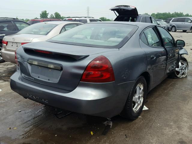 2G2WP522451204298 - 2005 PONTIAC GRAND PRIX GRAY photo 4
