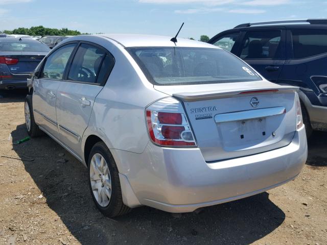 3N1AB6AP6BL689743 - 2011 NISSAN SENTRA 2.0 SILVER photo 3