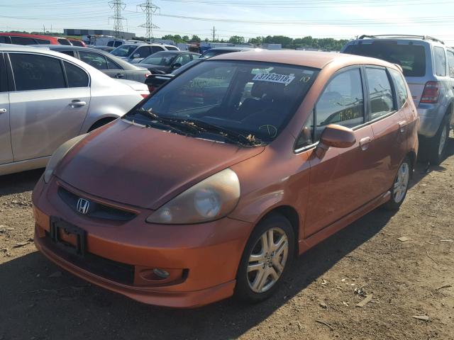 JHMGD37627S004868 - 2007 HONDA FIT S 橙色 照片 2