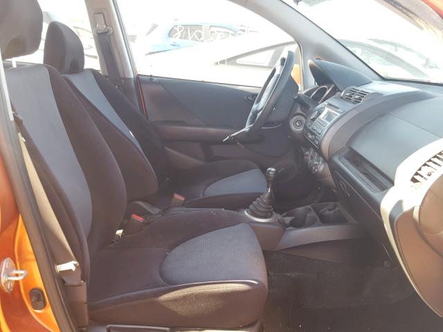 JHMGD37627S004868 - 2007 HONDA FIT S 橙色 照片 5