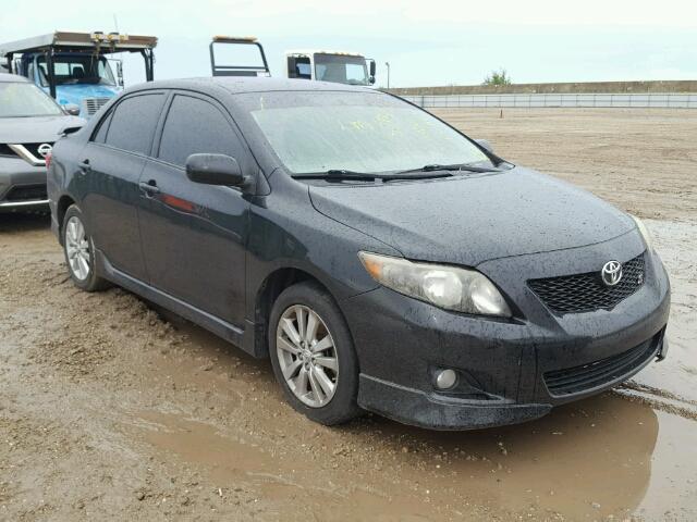 1NXBU40E99Z143126 - 2009 TOYOTA COROLLA BA BLACK photo 1