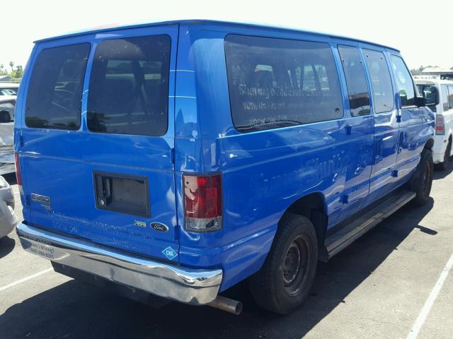 1FBNE3BL7DDA89424 - 2013 FORD ECONOLINE BLUE photo 4