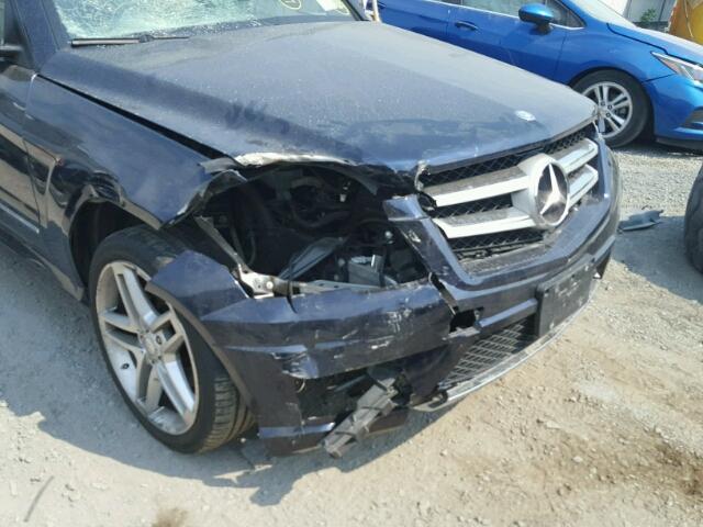 WDCGG8HB2CF915118 - 2012 MERCEDES-BENZ GLK 350 4M BLUE photo 9