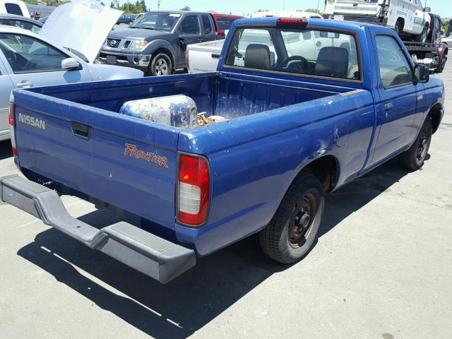 1N6DD21S8WC319233 - 1998 NISSAN FRONTIER X BLUE photo 4