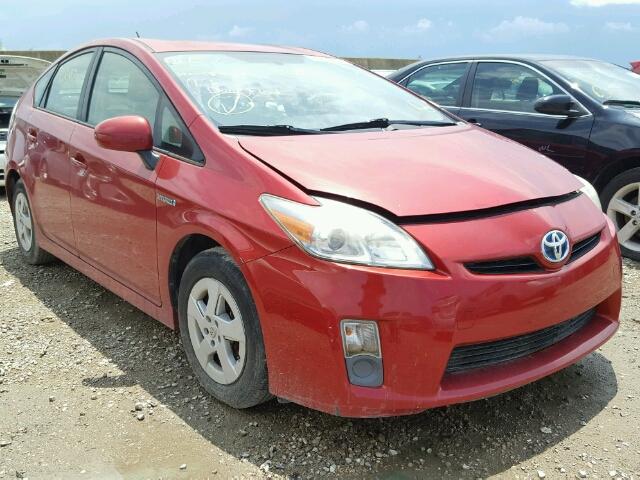 JTDKN3DUXA0161482 - 2010 TOYOTA PRIUS RED photo 1