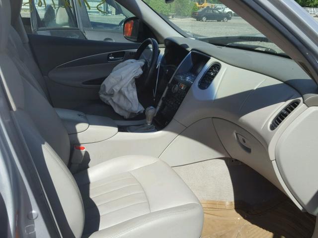 JNKAJ09F48M353403 - 2008 INFINITI EX35 BASE SILVER photo 5