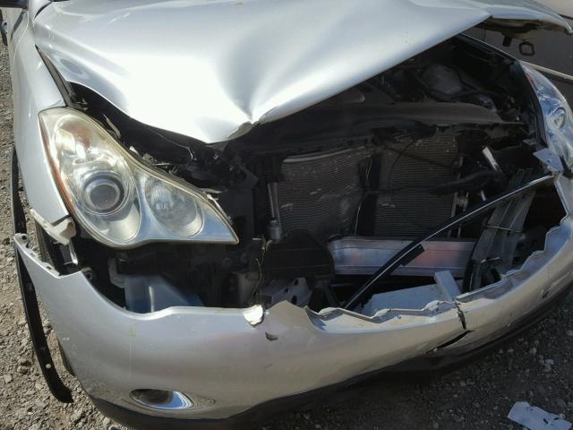 JNKAJ09F48M353403 - 2008 INFINITI EX35 BASE SILVER photo 9