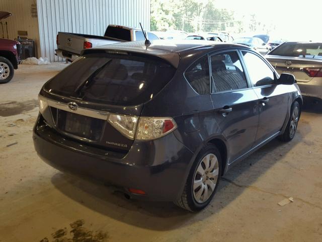 JF1GH61698H805513 - 2008 SUBARU IMPREZA 2. GRAY photo 4