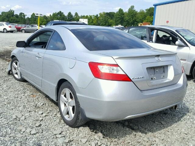 2HGFG128X6H518833 - 2006 HONDA CIVIC EX SILVER photo 3