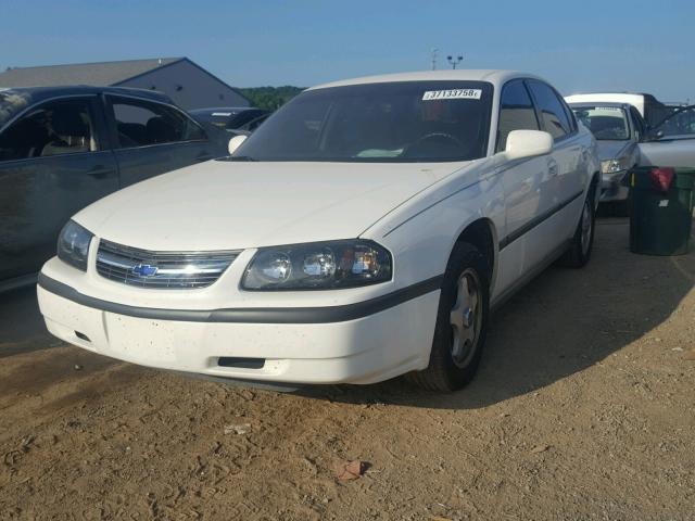 2G1WF52E549328243 - 2004 CHEVROLET IMPALA WHITE photo 2