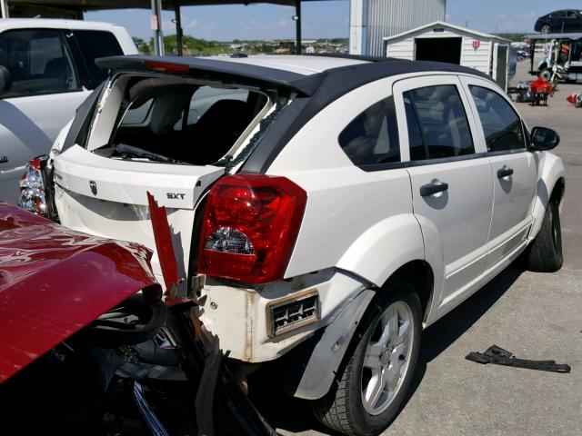 1B3HB48B18D673962 - 2008 DODGE CALIBER SX WHITE photo 4