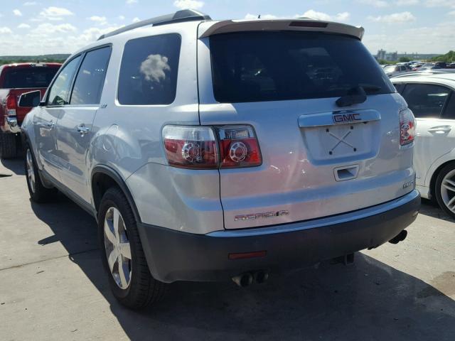 1GKKVRED1BJ118988 - 2011 GMC ACADIA SLT SILVER photo 3