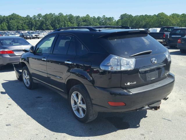 JTJHW31U882853084 - 2008 LEXUS RX 400H BLACK photo 3