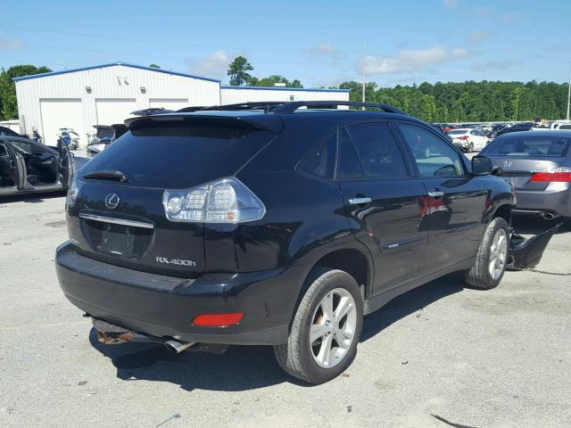 JTJHW31U882853084 - 2008 LEXUS RX 400H BLACK photo 4