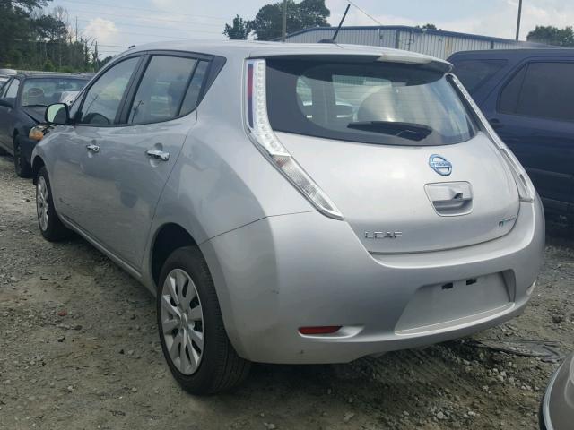 1N4AZ0CP3FC327816 - 2015 NISSAN LEAF S SILVER photo 3