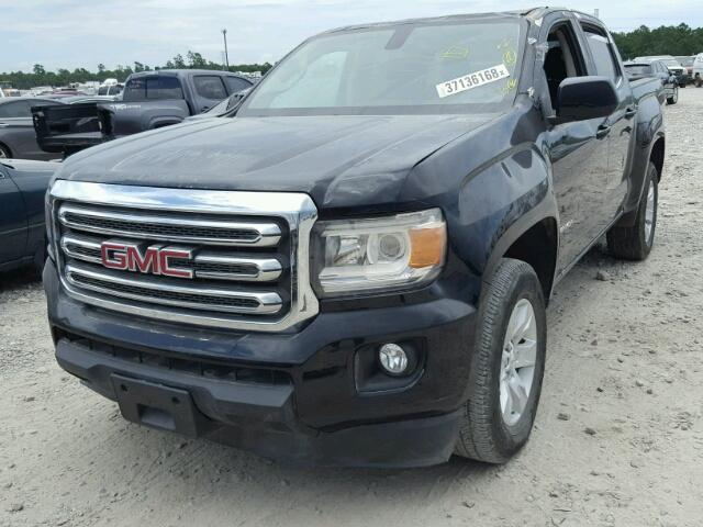 1GTG5BE36F1228117 - 2015 GMC CANYON SLE BLACK photo 2