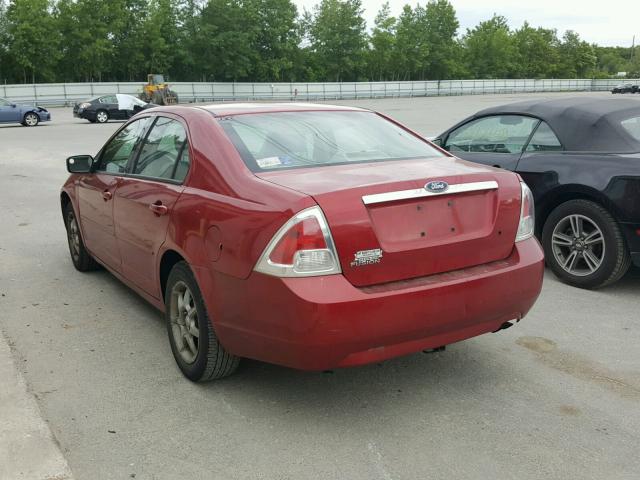 3FAFP06Z16R122277 - 2006 FORD FUSION S RED photo 3