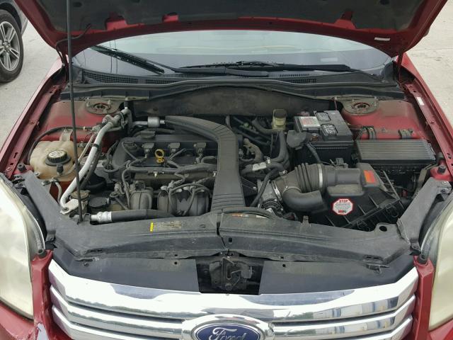 3FAFP06Z16R122277 - 2006 FORD FUSION S RED photo 7