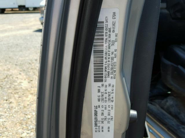 3C6LD5BL0CG171893 - 2012 DODGE RAM 2500 S SILVER photo 10