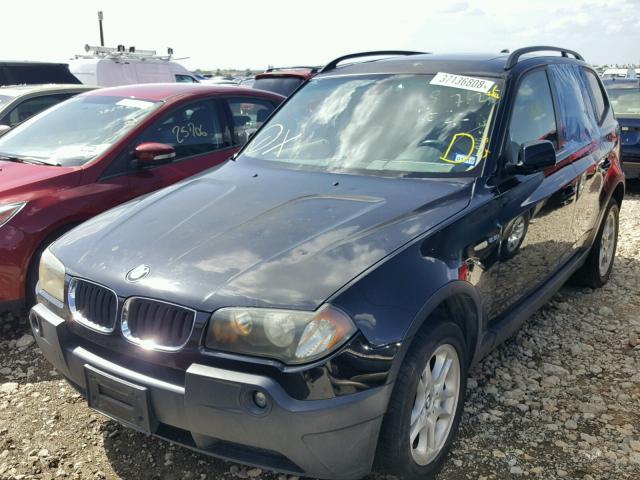 WBXPA73454WC38826 - 2004 BMW X3 2.5I BLACK photo 2