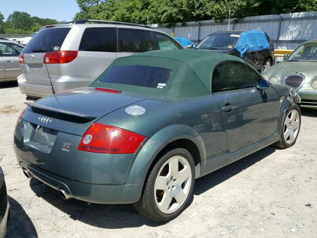 TRUUT28N311004971 - 2001 AUDI TT QUATTRO GREEN photo 4