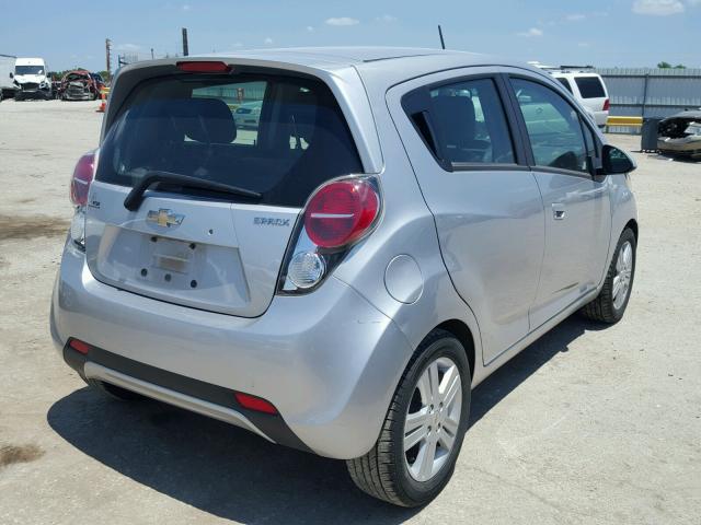 KL8CA6S98EC546455 - 2014 CHEVROLET SPARK LS SILVER photo 4