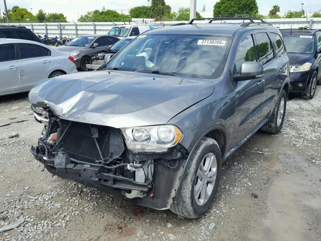 1C4RDHDG9CC118441 - 2012 DODGE DURANGO CR GRAY photo 2