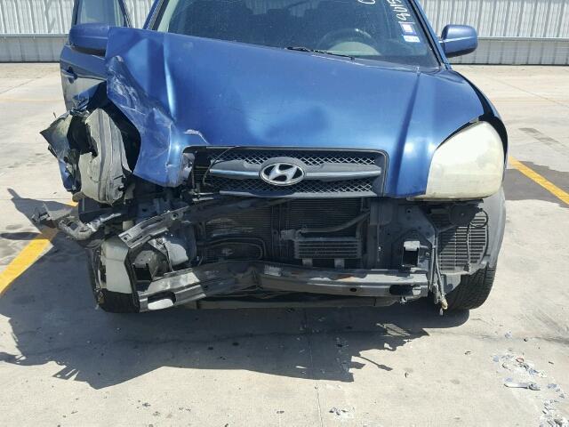 KM8JN12D27U573640 - 2007 HYUNDAI TUCSON SE BLUE photo 7