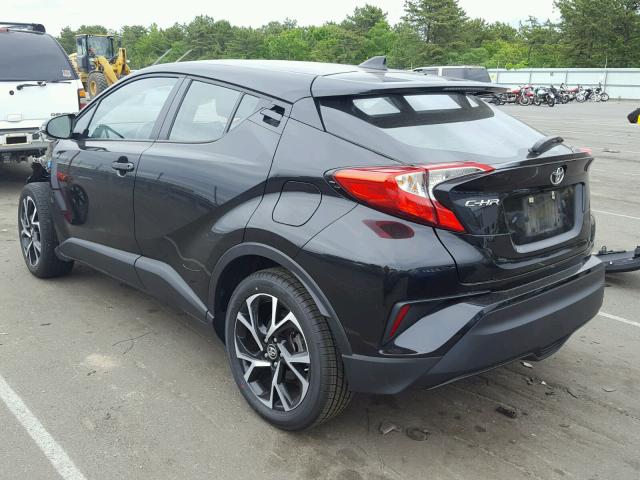 NMTKHMBX4JR004598 - 2018 TOYOTA C-HR XLE BLACK photo 3