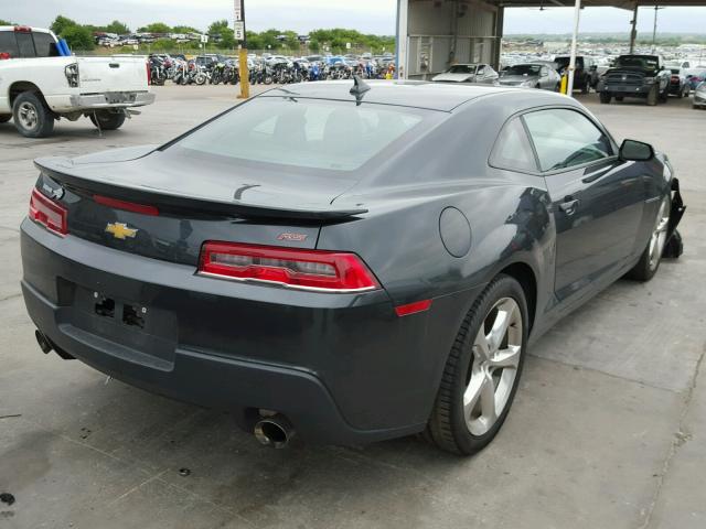 2G1FD1E3XF9160496 - 2015 CHEVROLET CAMARO LT CHARCOAL photo 4