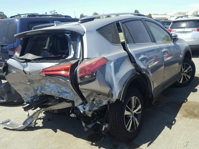 JTMRFREV6JJ192258 - 2018 TOYOTA RAV4 ADVEN SILVER photo 4