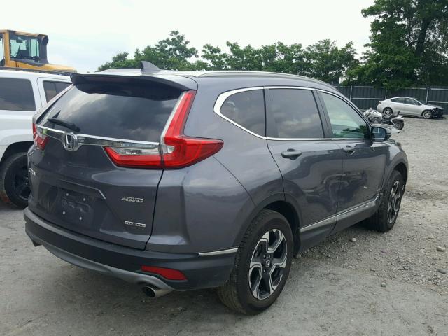 5J6RW2H94HL020972 - 2017 HONDA CR-V TOURI GRAY photo 4