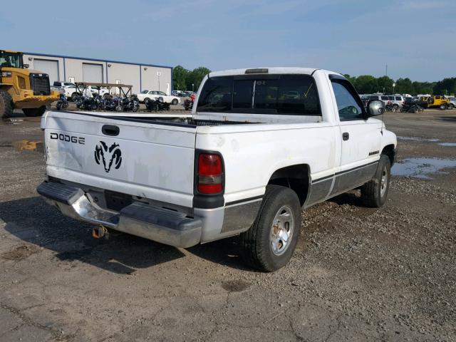 1B7HC16X5YS579099 - 2000 DODGE RAM 1500 WHITE photo 4