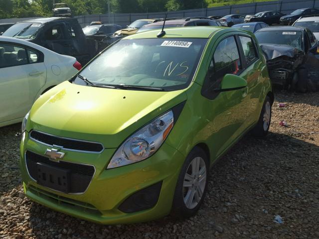 KL8CA6S92EC576406 - 2014 CHEVROLET SPARK LS GREEN photo 2