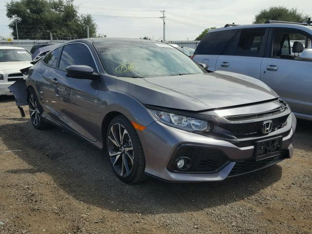 2HGFC3A51JH753130 - 2018 HONDA CIVIC SI CHARCOAL photo 1