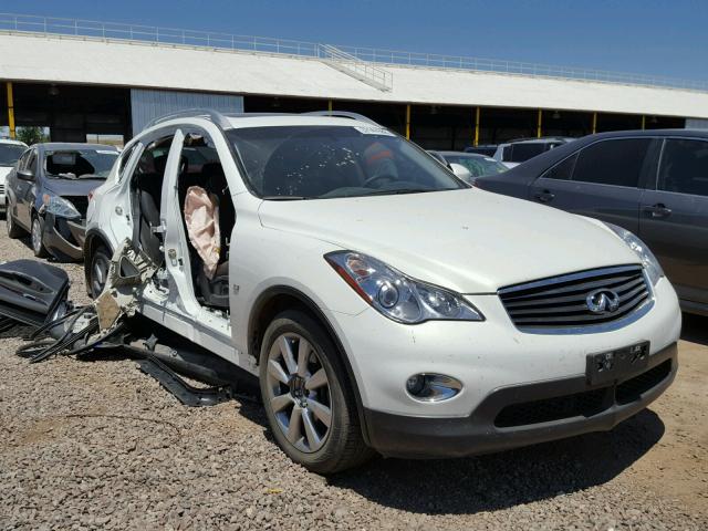 JN1BJ0HR1FM771015 - 2015 INFINITI QX50 WHITE photo 1