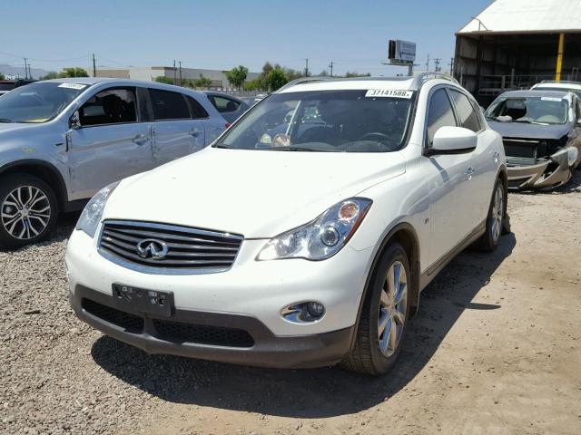 JN1BJ0HR1FM771015 - 2015 INFINITI QX50 WHITE photo 2