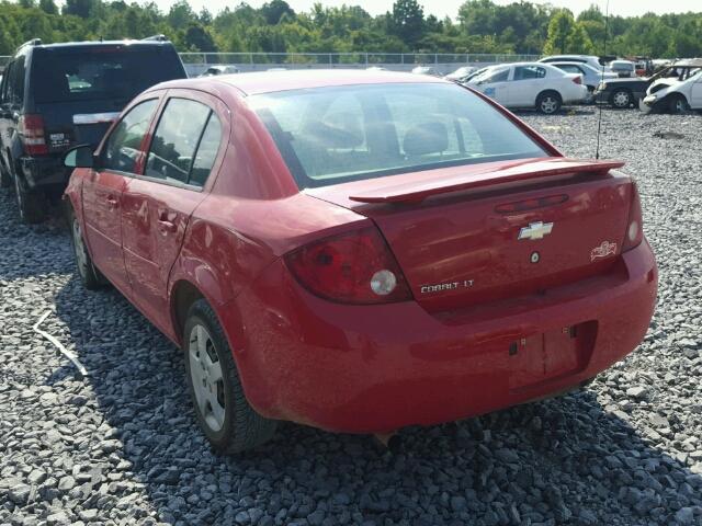 1G1AL55F477134235 - 2007 CHEVROLET COBALT LT RED photo 3