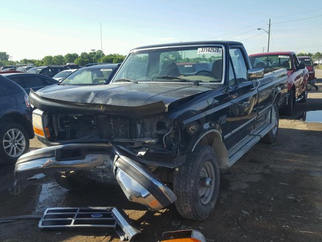 1FTHF26F8VEA91022 - 1997 FORD F250 BLACK photo 2