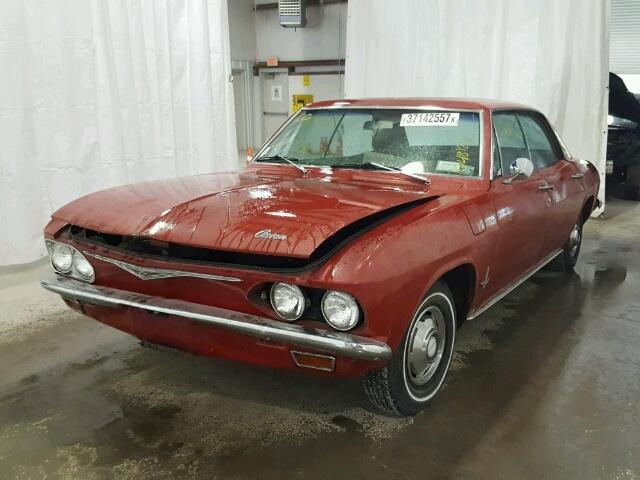 105395L112932 - 1965 CHEVROLET CORVAIR RED photo 2