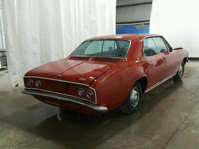 105395L112932 - 1965 CHEVROLET CORVAIR RED photo 4