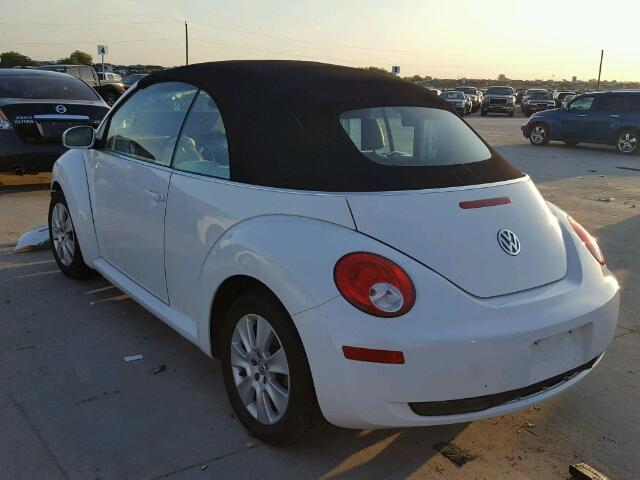 3VWRF31Y49M403949 - 2009 VOLKSWAGEN NEW BEETLE WHITE photo 3