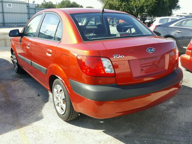 KNADE123886365547 - 2008 KIA RIO BASE RED photo 3