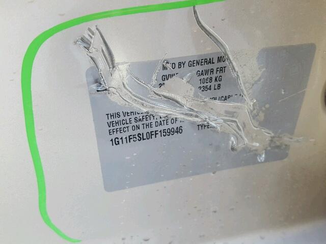 1G11F5SL0FF159946 - 2015 CHEVROLET MALIBU LTZ 棕色 照片 10